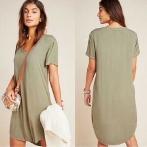 Cloth & Stone | Green Shirt Dress (M)